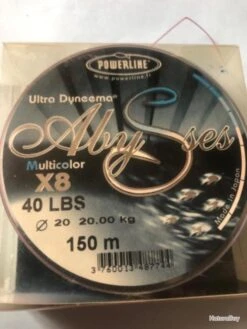 150 M Tresse 20 Kg Verte 0.20 Mm .Abysses Peche Mer POWERLINE