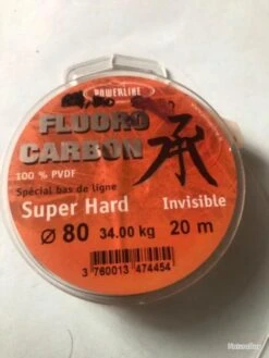 20 M Nylon Fluoro Carbone 34 Kg 0.80 Mm Peche Mer POWERLINE