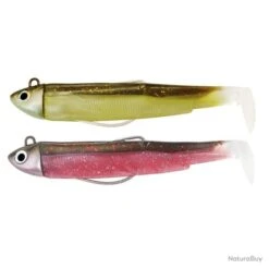 Double Combo Fiiish Black Minnow 90 Search - 8g Sparkling Brown + Pink