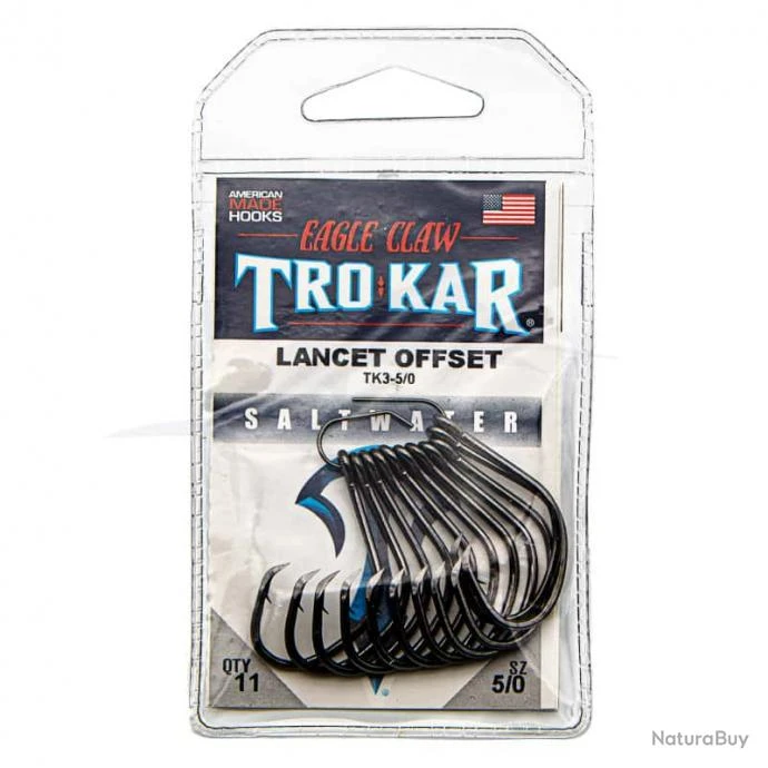 Eagle Claw Trokar TK3 Lancet Circle 5/0 3 Eagle Claw Trokar TK3 Lancet Circle 5/0