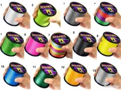 Fil De Peche Multifilament PE 4 Brins 300m, Couleur: Au Choix, Modele: 0.4mm 22.7kg