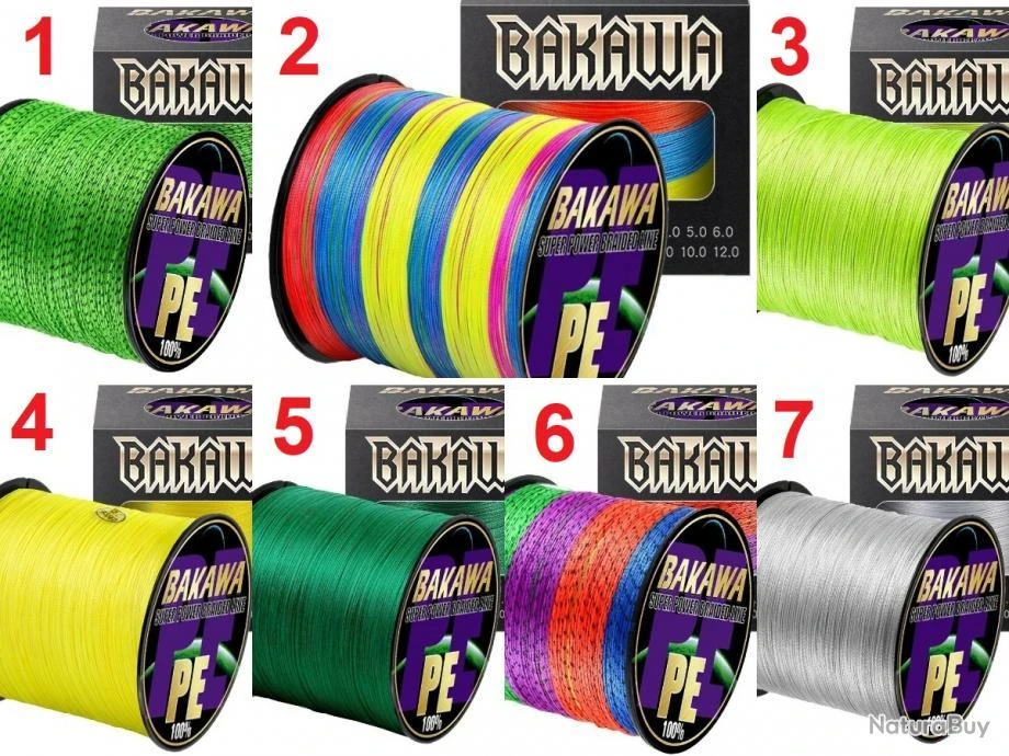 Fil De Peche Multifilament PE 8 Brins 300m, Couleur: Au Choix, Modele: 0.375mm 29.4kg 3 Fil De Peche Multifilament PE 8 Brins 300m, Couleur: Au Choix, Modele: 0.375mm 29.4kg