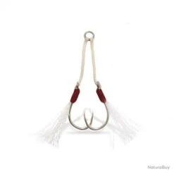 Hameçon Assist Hook Vmc Avec Plume 6139 Ah Par 3 H2