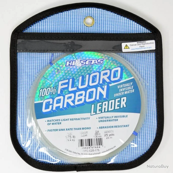 Hi Sea's 100% Fluorocarbon Leader 175lb 3 Hi Sea's 100% Fluorocarbon Leader 175lb