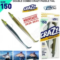 NOUVEAUTE 2021 ! Double Combo CRAZY PADDLE TAIL CPT1226 TK FIIISH