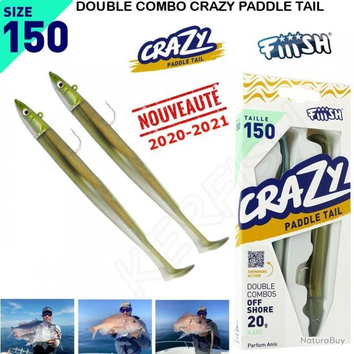NOUVEAUTE 2021 ! Double Combo CRAZY PADDLE TAIL CPT1447 FIIISH 3 NOUVEAUTE 2021 ! Double Combo CRAZY PADDLE TAIL CPT1447 FIIISH