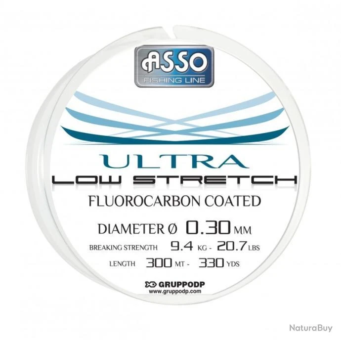 Nylon Asso Ultra Low Stretch - 300 M 28/100-8,3KG 3 Nylon Asso Ultra Low Stretch - 300 M 28/100-8,3KG