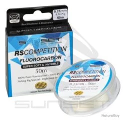 Nylons Fluorocarbon Sunset Super Soft RS Compétition - 50 M / 0.20 Mm / 2.90 Kg