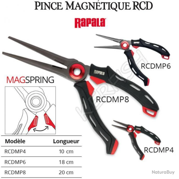 PINCE Magnétique RCD RAPALA 20 Cm 3 PINCE Magnétique RCD RAPALA 20 Cm