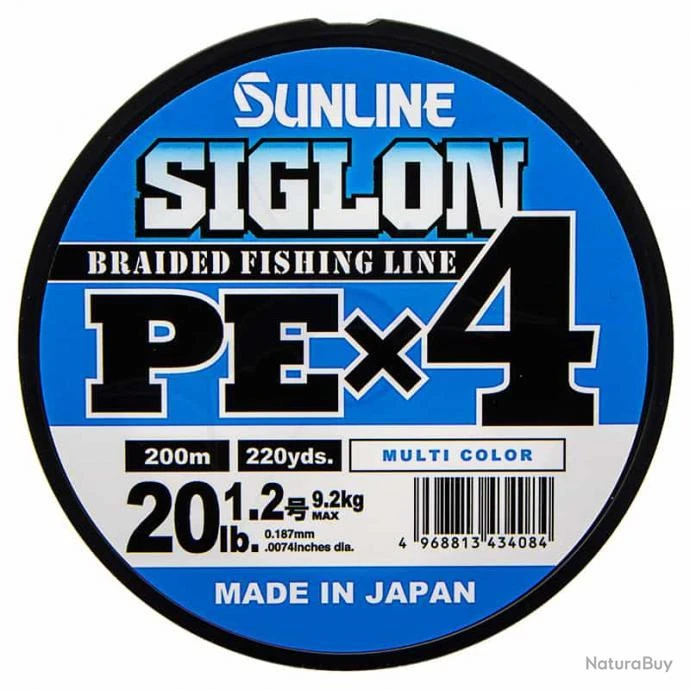 Sunline Siglon PEX4 Muticolore 20lb 200m 3 Sunline Siglon PEX4 Muticolore 20lb 200m