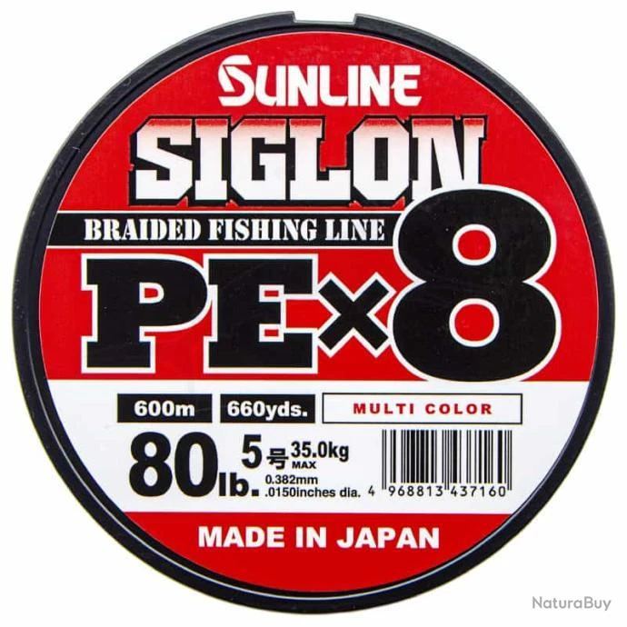 Sunline Siglon PEX8 Muticolore 80lb 600m 3 Sunline Siglon PEX8 Muticolore 80lb 600m