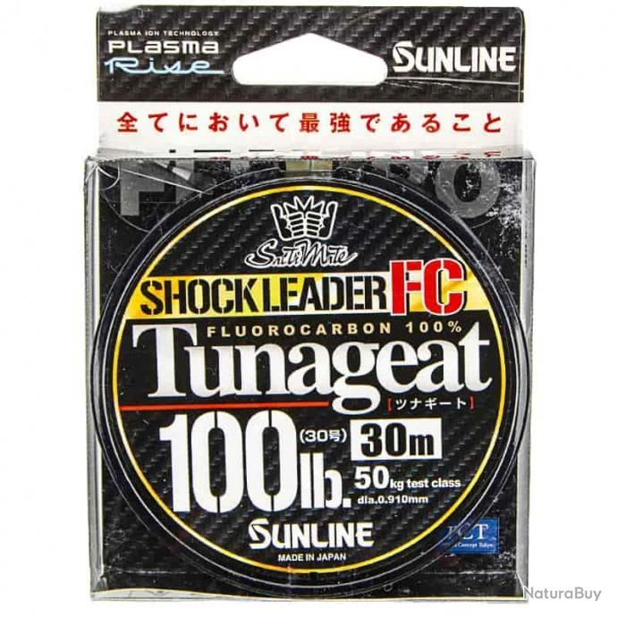 Sunline Tunageat FC Shock Leader 100lb 30m 3 Sunline Tunageat FC Shock Leader 100lb 30m