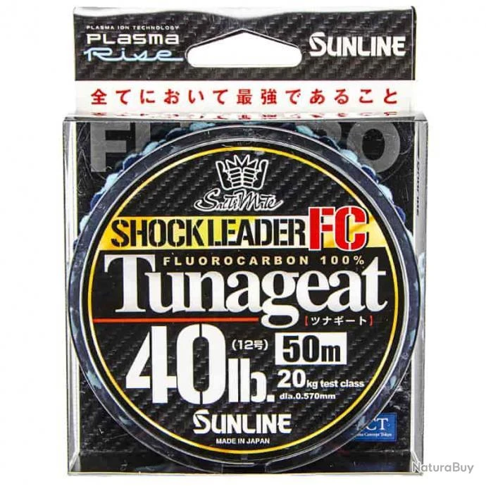 Sunline Tunageat FC Shock Leader 40lb 50m 3 Sunline Tunageat FC Shock Leader 40lb 50m