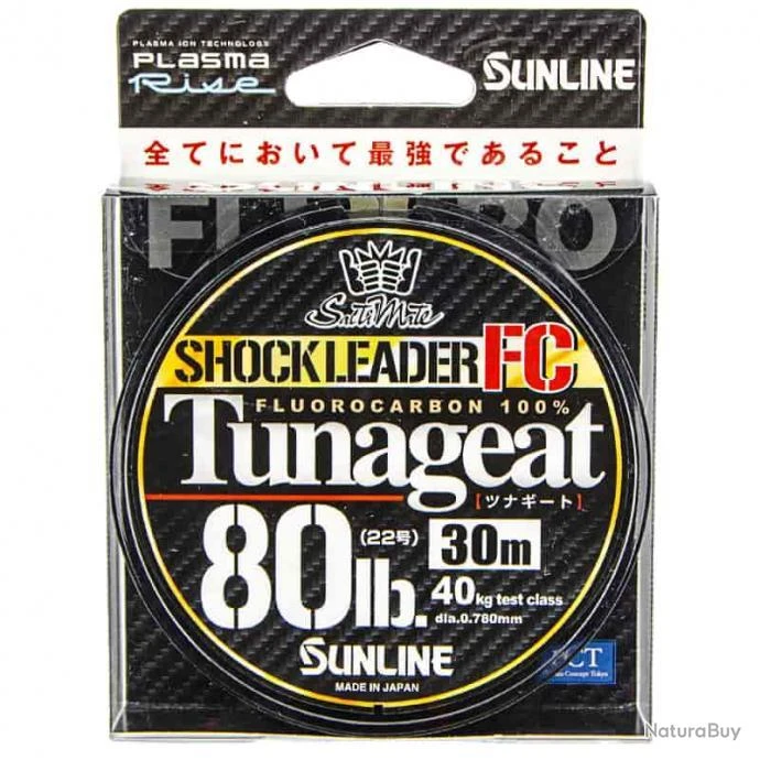 Sunline Tunageat FC Shock Leader 80lb 30m 3 Sunline Tunageat FC Shock Leader 80lb 30m