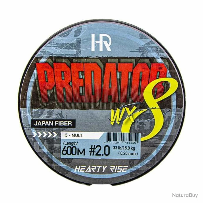Tresse Hearty Rise Predator WX8 600m 33lb 3 Tresse Hearty Rise Predator WX8 600m 33lb