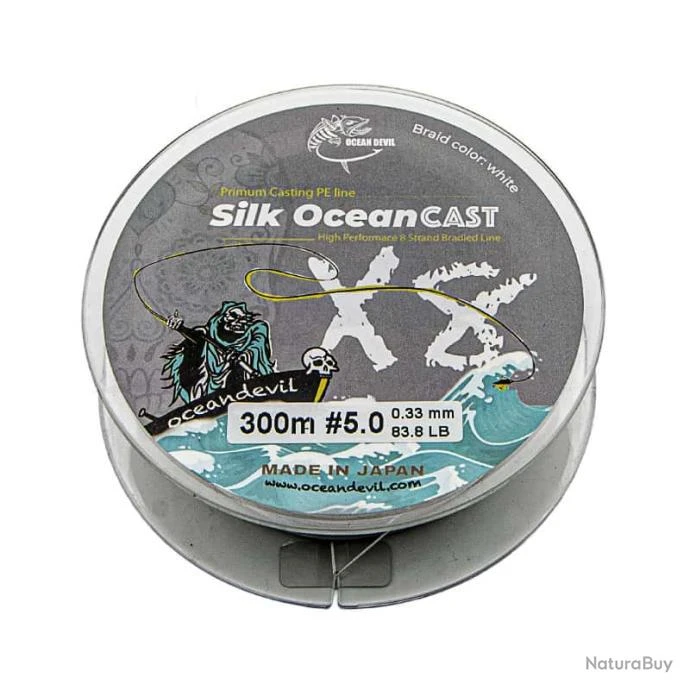Tresse OceanDevil Silk Ocean Cast 300m 83,8lb 3 Tresse OceanDevil Silk Ocean Cast 300m 83,8lb