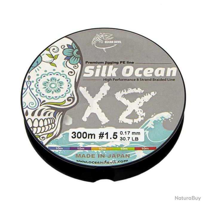 Tresse OceanDevil Silk Ocean PE Line 300m 30,7lb 3 Tresse OceanDevil Silk Ocean PE Line 300m 30,7lb