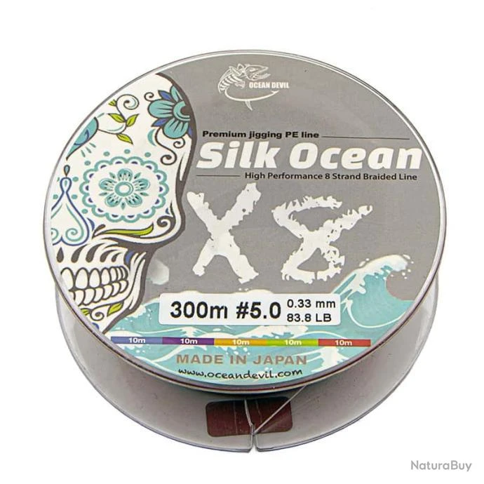Tresse OceanDevil Silk Ocean PE Line 300m 83,8lb 3 Tresse OceanDevil Silk Ocean PE Line 300m 83,8lb