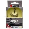 VMC 7557B Kaptain 3X Barbless 2/0