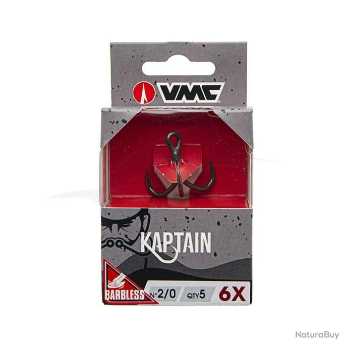 VMC 7570B Kaptain 6X Barbless 2/0 3 VMC 7570B Kaptain 6X Barbless 2/0