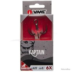 VMC 7570B Kaptain 6X Barbless 4/0