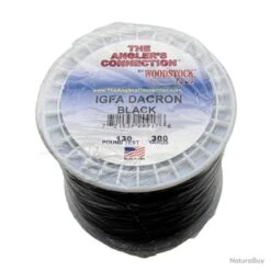 Woodstock Dacron IFGA Black 300 YDS 130lb