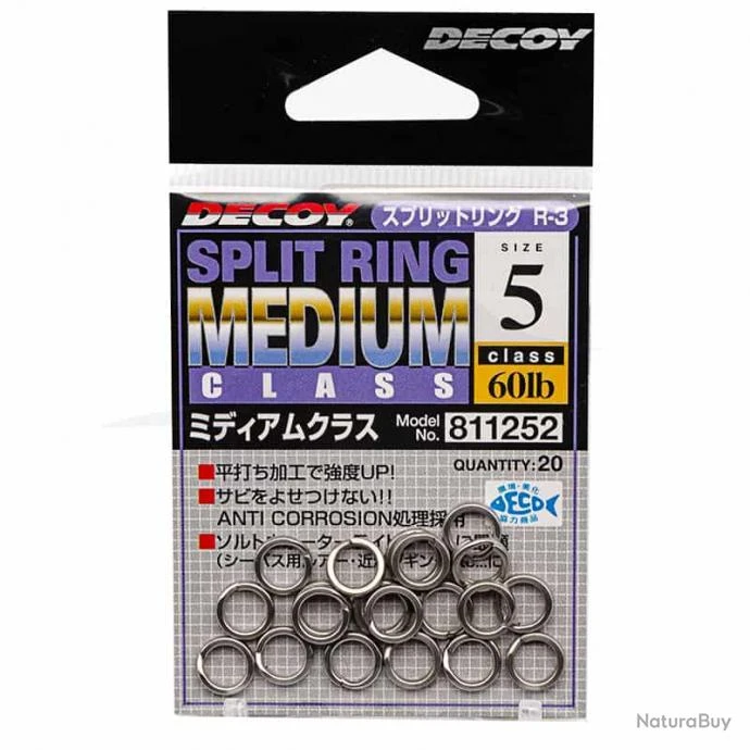 Anneaux Brisés Decoy Split Ring 60lb 3 Anneaux Brisés Decoy Split Ring 60lb