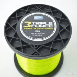 Asso Nylon Triple Force Jaune 50lb 1000m -Aqua Peche Soldes Magasin 00002 Asso Nylon Triple Force Jaune 50lb 1000m