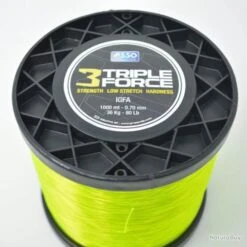 Asso Nylon Triple Force Jaune 80lb 1000m -Aqua Peche Soldes Magasin 00002 Asso Nylon Triple Force Jaune 80lb 1000m