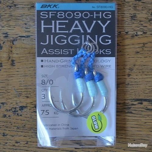 BKK Heavy Jigging Assist Hooks (SF8090-HG) 9/0 3 BKK Heavy Jigging Assist Hooks (SF8090-HG) 9/0