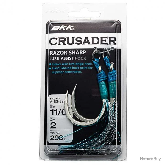 BKK Jigging Assist Hooks Crusader 11/0 3 BKK Jigging Assist Hooks Crusader 11/0