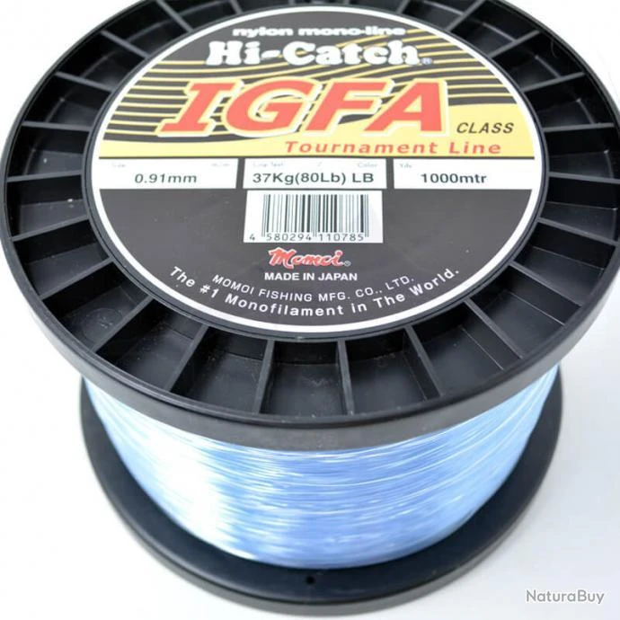 Hi-Catch Momoi IGFA Class Nylon Mono-line Bleu 80lb 4 Hi-Catch Momoi IGFA Class Nylon Mono-line Bleu 80lb – Image 2