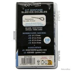 Kit Montage Sleeves Explorer Tackle Double -Aqua Peche Soldes Magasin 00002 Kit Montage Sleeves Explorer Tackle Double