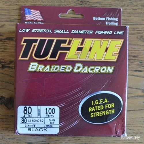 Tuf-Line Braided Dacron 100 YDS 80lb 3 Tuf-Line Braided Dacron 100 YDS 80lb