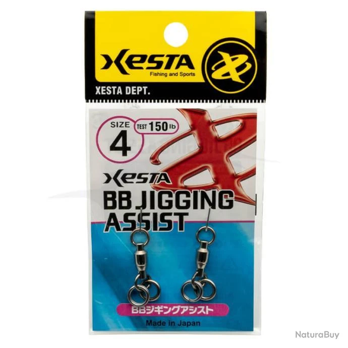 Agrafes Xesta BB Jigging Assist 150lb 3 Agrafes Xesta BB Jigging Assist 150lb