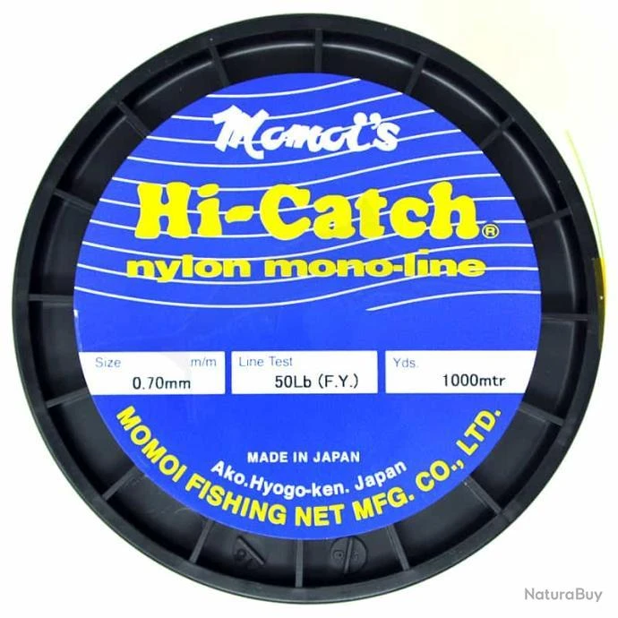 Momoi Nylon Hi-Catch Classic Jaune 50lb 3 Momoi Nylon Hi-Catch Classic Jaune 50lb