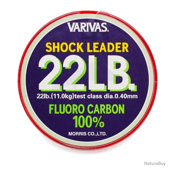 Varivas Fluorocarbon Shock Leader 22lb 3 Varivas Fluorocarbon Shock Leader 22lb