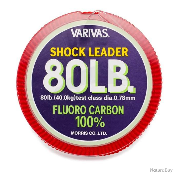 Varivas Fluorocarbon Shock Leader 80lb 3 Varivas Fluorocarbon Shock Leader 80lb