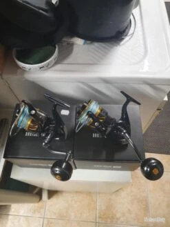 2 Moulins Teklon Garnis De Tresse De70 Centième Etat Neuf ! -Aqua Peche Soldes Magasin 00004 2 moulins teklon garnis de tresse de70 centieme etat neuf