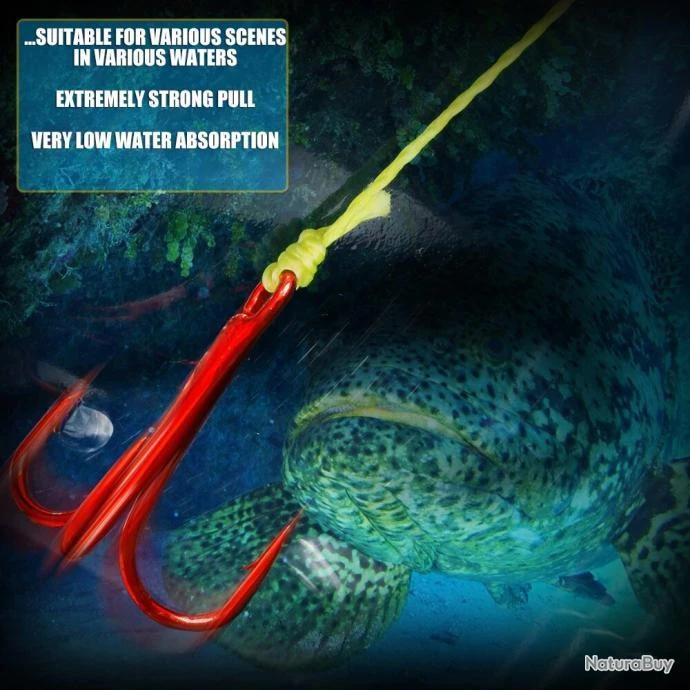 Fil De Peche Multifilament PE 4 Brins 300m, Couleur: Au Choix, Modele: 0.3mm 18.2kg 7 Fil De Peche Multifilament PE 4 Brins 300m, Couleur: Au Choix, Modele: 0.3mm 18.2kg – Image 5